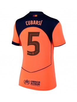 Billige Barcelona Pau Cubarsi #5 Tredjedrakt Dame 2025-26 Kortermet